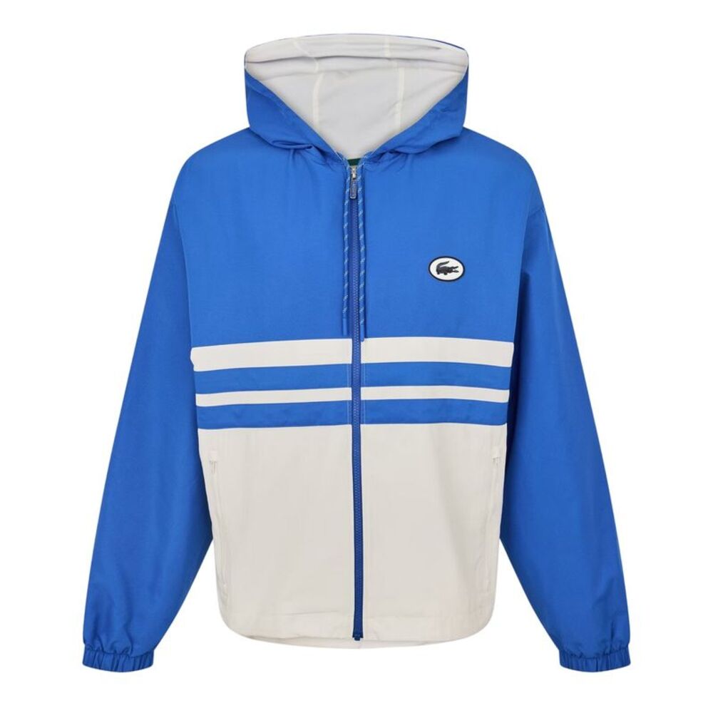 Lacoste Mens Logo Track Top / Blue/White